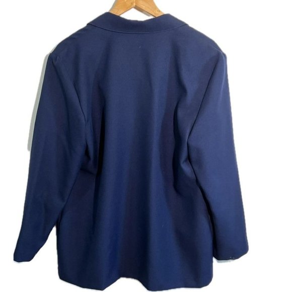 Alfred Dunner Classic Blue Blazer Jacket Size 12 - Picture 4 of 9